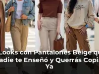 3 Looks con Pantalones Beige que Nadie te Enseñó y Querrás Copiar Ya