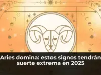Aries domina: estos signos tendrán suerte extrema en 2025