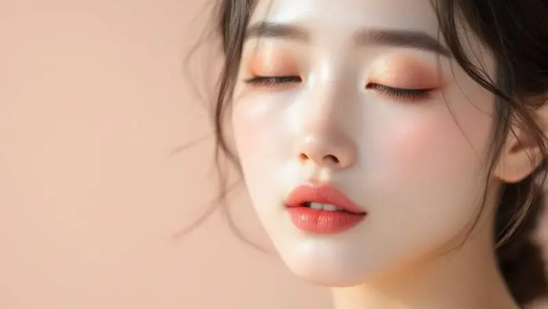 Maquillaje natural japonés base de maquillaje