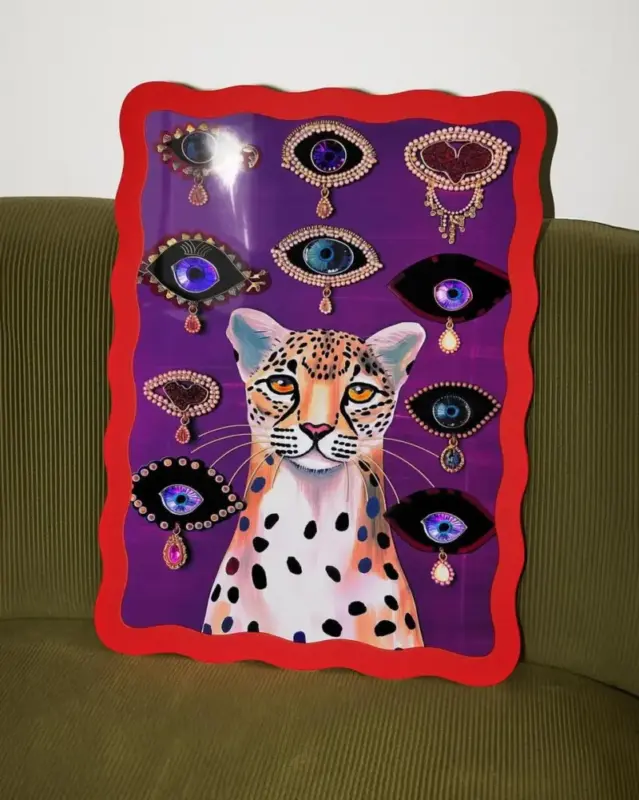 Vibrant Bohemian Soho style with maximalism and animal print